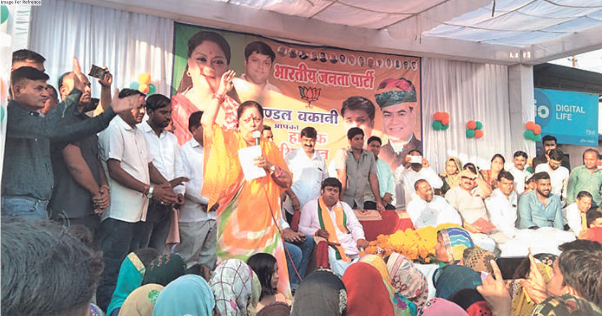 Condition of farmers is miserable under Congress rule, asserts Raje